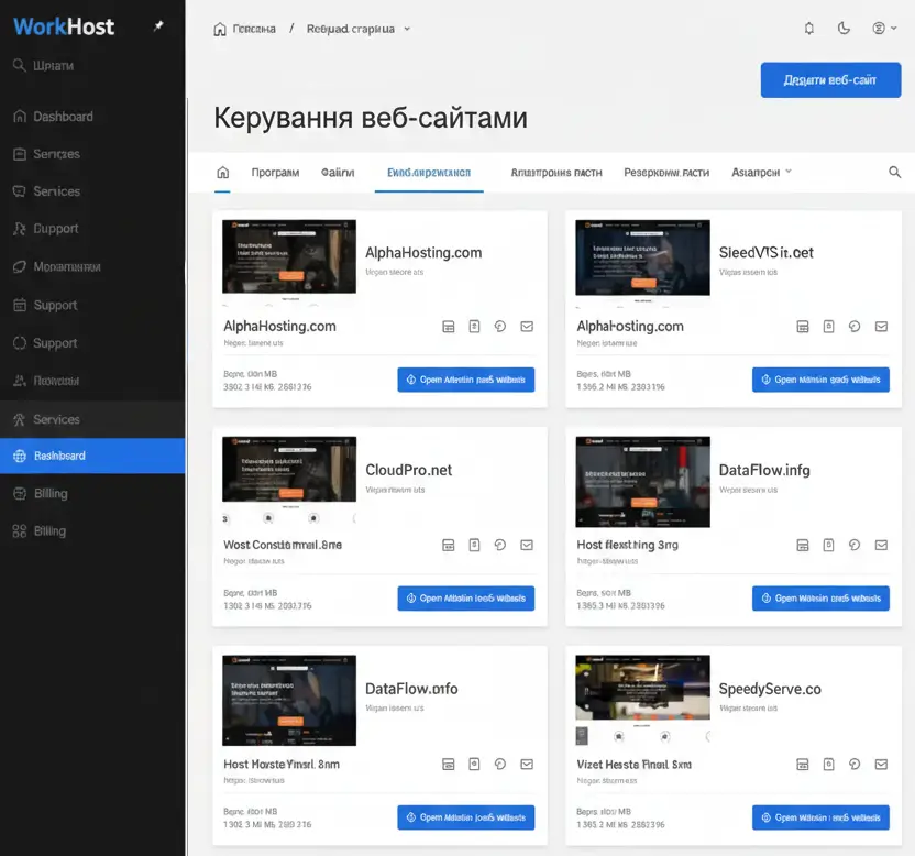 Спільний хостинг WorkHost